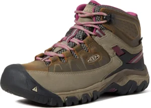 KEEN Women's Targhee 3 Mid Height Waterproof Hiking Boots | Best Hiking Shoes For Flat Feet