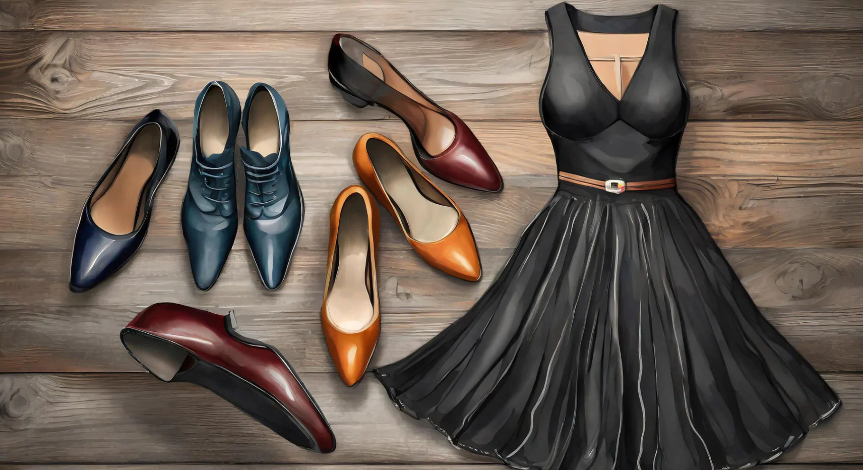 What Color Shoes To Wear With Black Dress